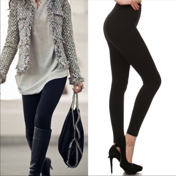 SB Glam Pants - Solid Black Leggings